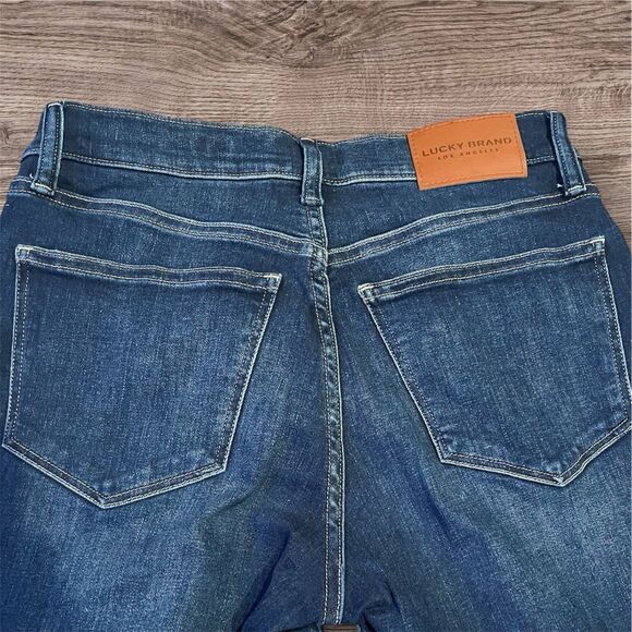 Lucky Brand Ava Skinny Blue Dark Wash Mid Rise Jeans Womens 8/29 Regular - Picture 5 of 7